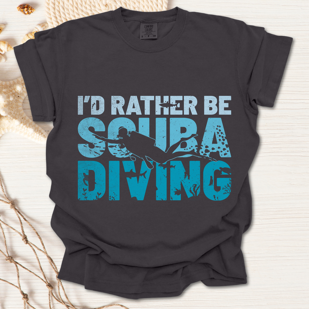 Rather Be Diving Tshirt