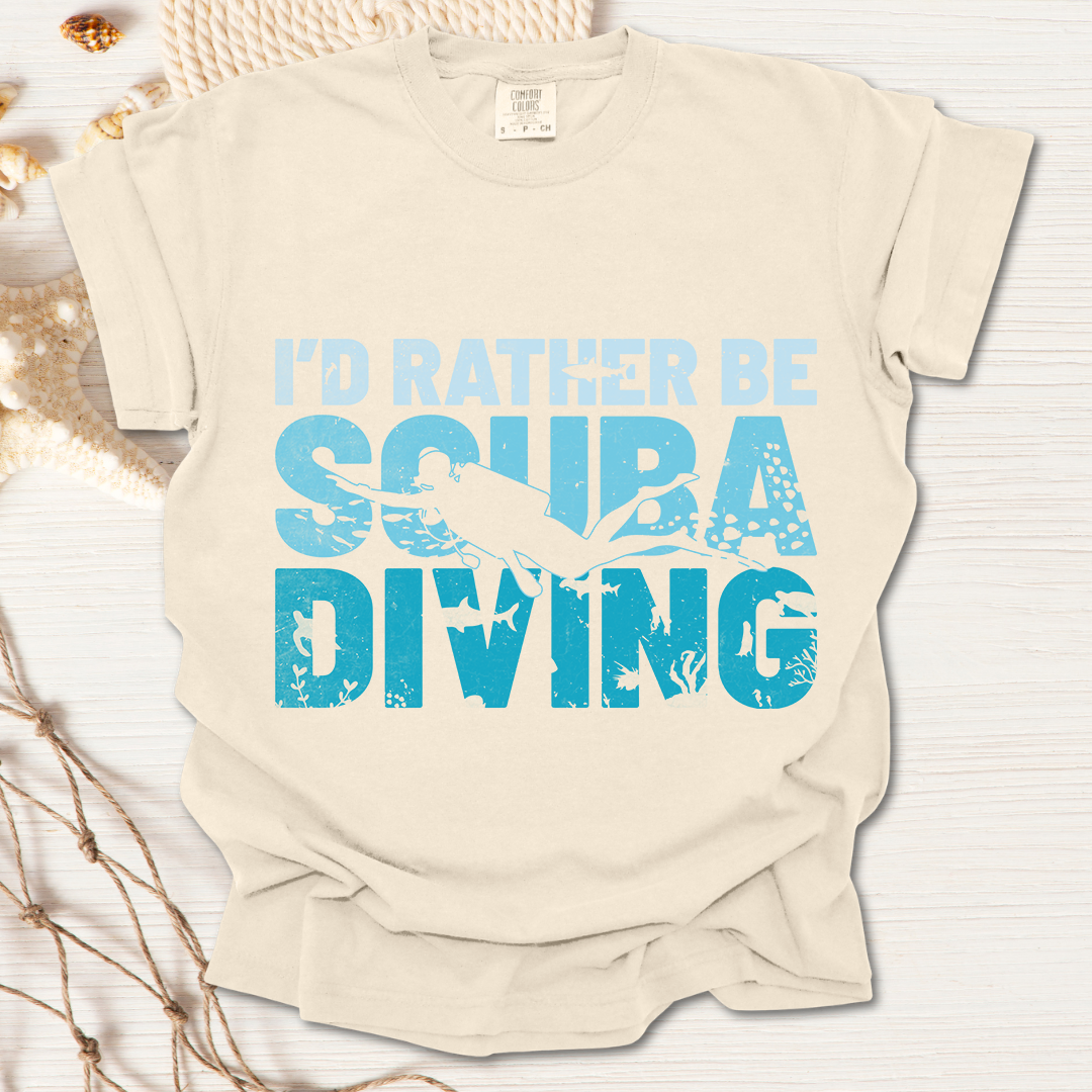 Rather Be Diving Tshirt