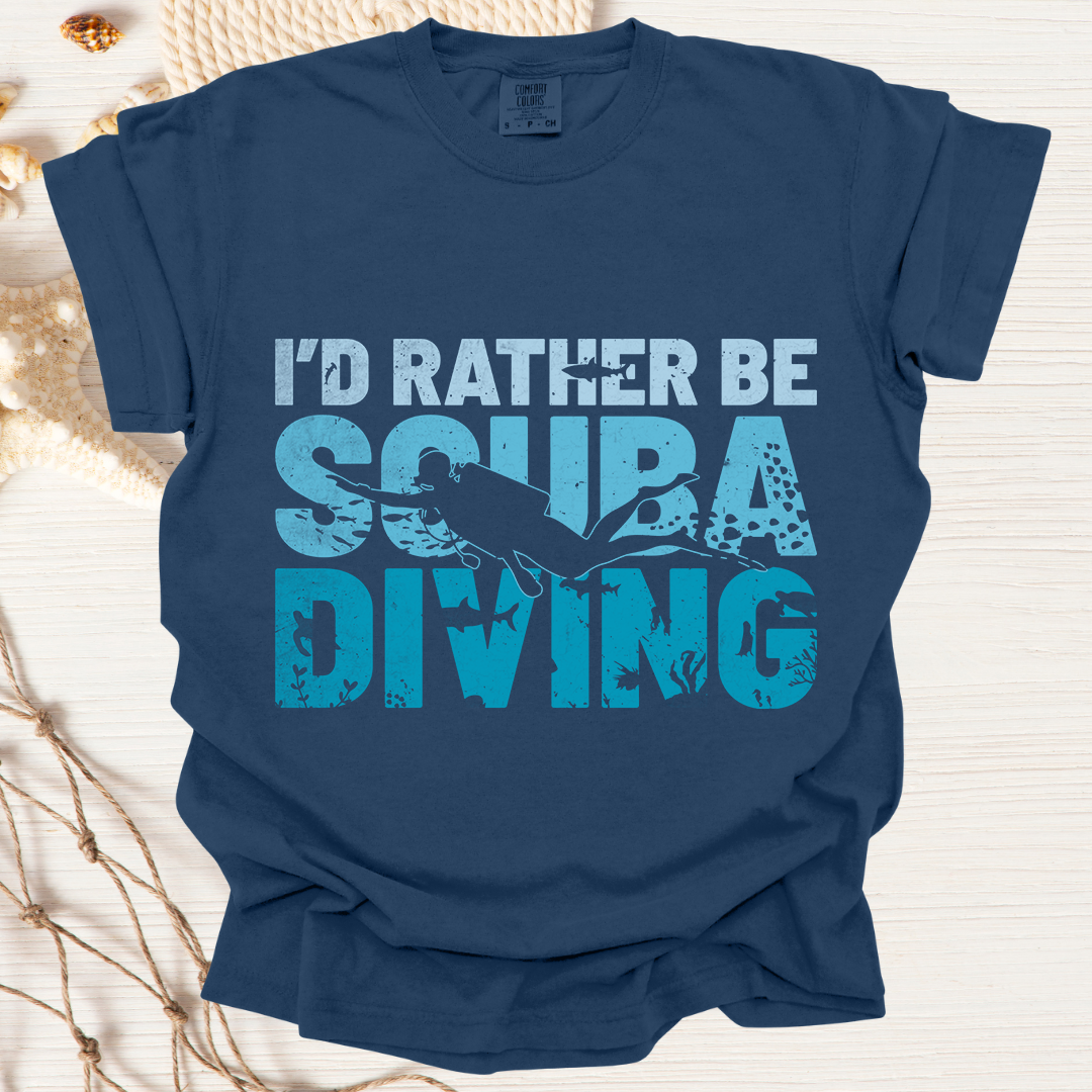 Rather Be Diving Tshirt