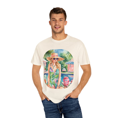 Watercolor Beach Girl T-shirt
