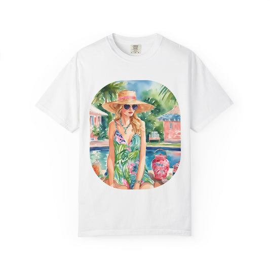 Watercolor Beach Girl T-shirt