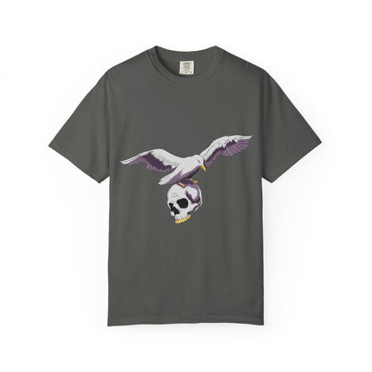 Flying Seagull with Skull Tshirt