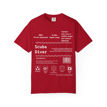 Scuba Diver Description Tshirt