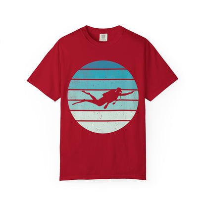 Scuba Diver Deep Blue Tshirt