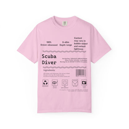 Scuba Diver Description Tshirt