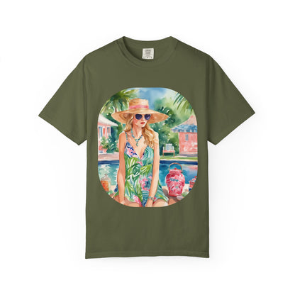Watercolor Beach Girl T-shirt