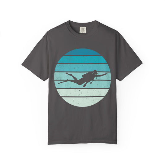 Scuba Diver Deep Blue Tshirt