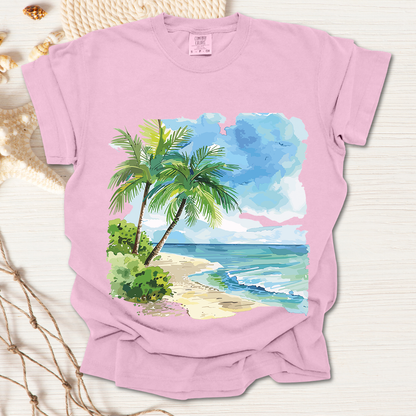 Watercolor Palm Tree T-shirt