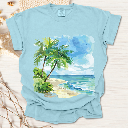 Watercolor Palm Tree T-shirt