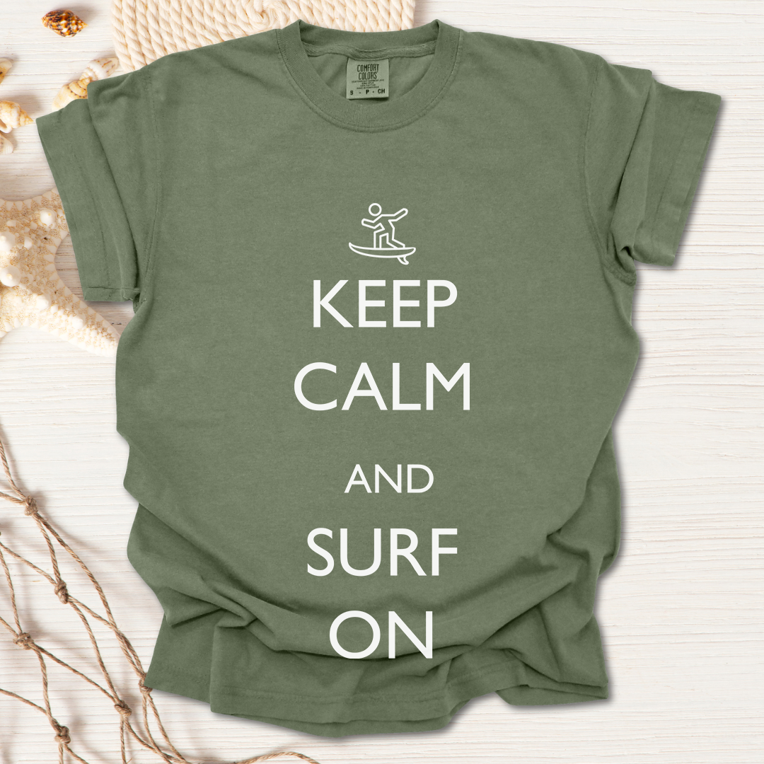 Keep Calm and Surf On Tshirt