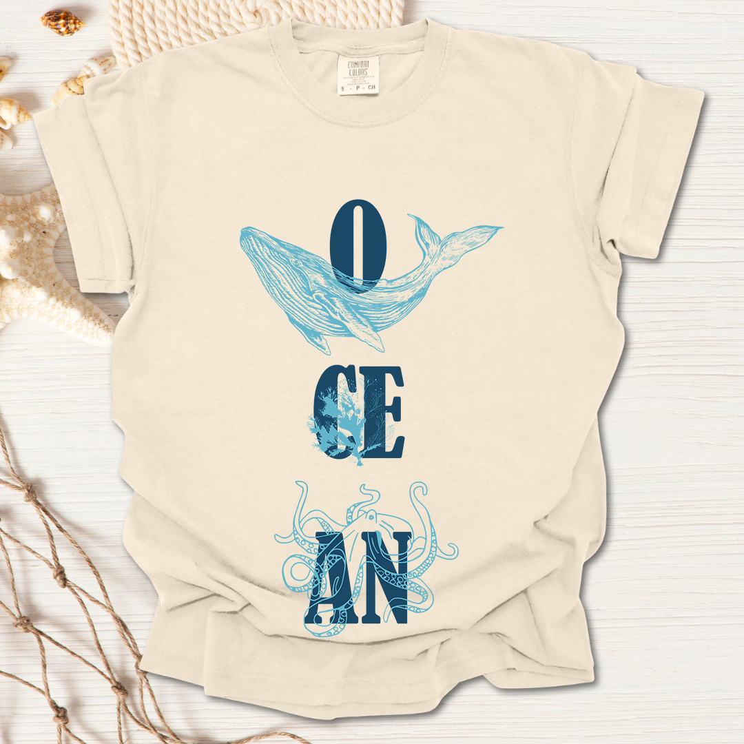 Ocean Overprint Tshirt