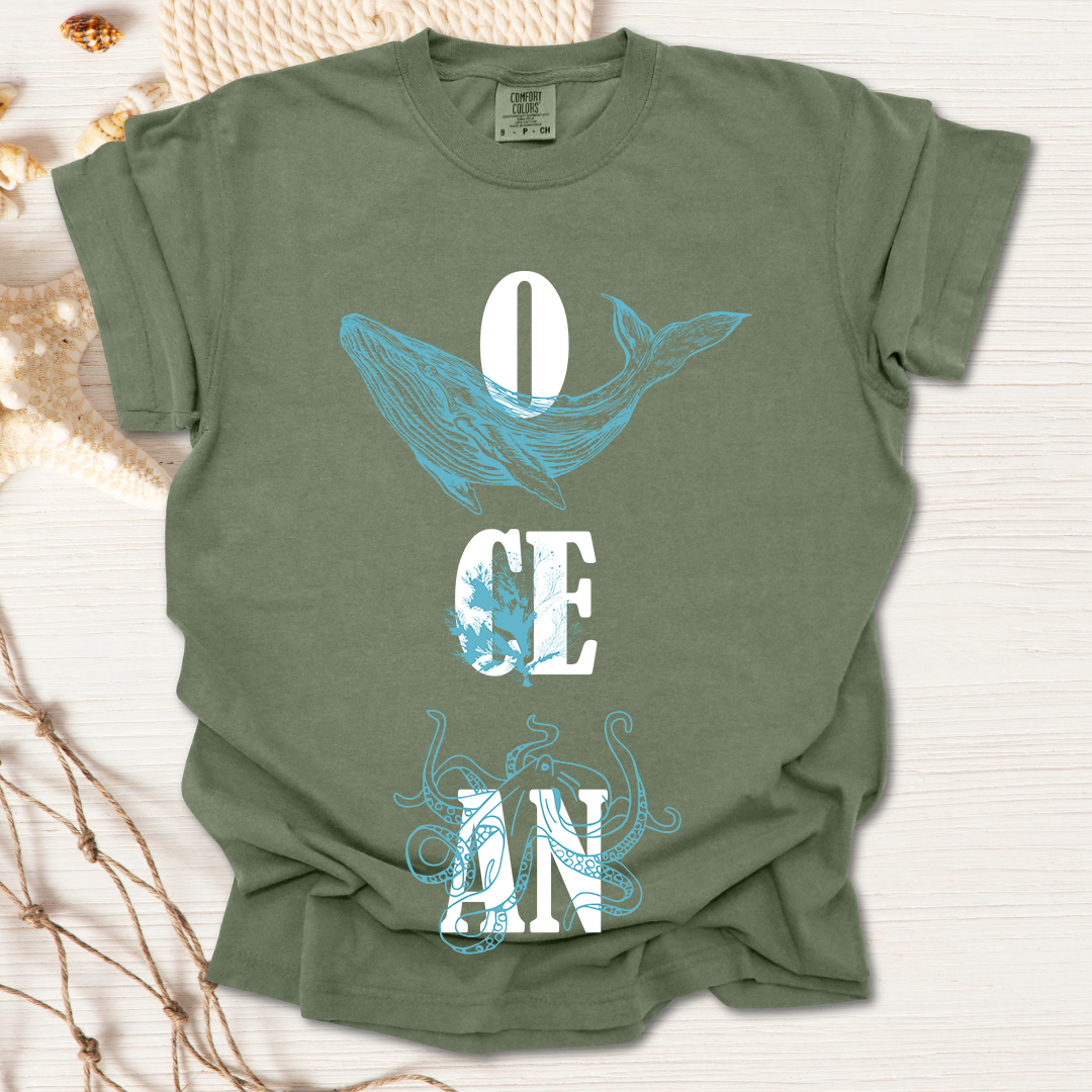 Ocean Overprint Tshirt