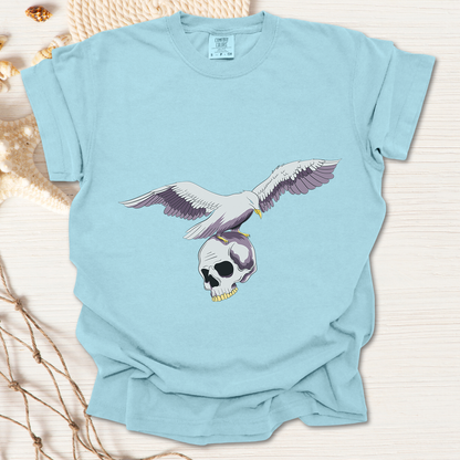 Flying Seagull with Skull Tshirt
