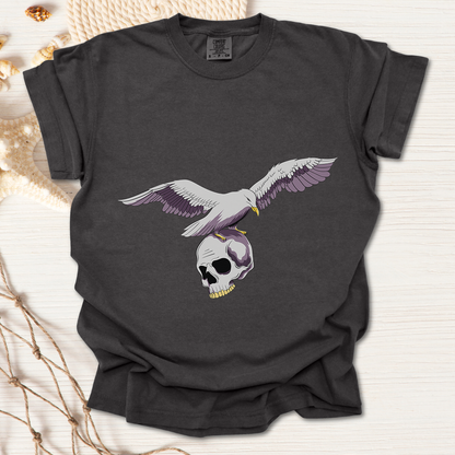 Flying Seagull with Skull Tshirt